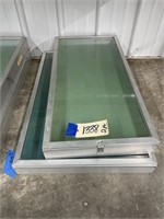 2 Metal & Glass Display Cases