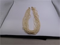 15" Rice Pearl Stranded Necklace 14kt Gold FInding