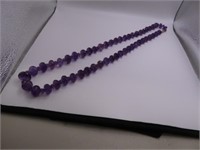 Purple Amethyst 25" Stone Necklace14kt Gold Fnds