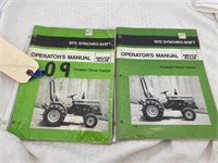 2 Old Farm Tractor/Implement Manuals