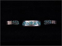 Native American Sterling Turquoise Earrings & Ring