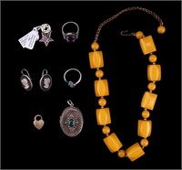 Bakelite, Sterling & More Jewelry