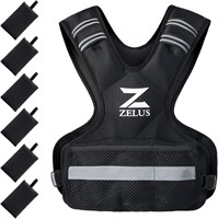 Zelus Weighted Vest, Black 4-10lbs A85
