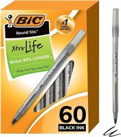 BIC Round Stic Xtra Life Ballpoint Pens A113