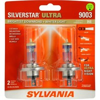 SYLVANIA 9003 SilverStar Headlight Bulb 2pk AZ14