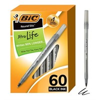 BIC Round Stic Xtra Life Ballpoint Pens AZ22