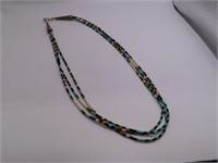 NativeAmer 3strand 20" Beaded Necklace