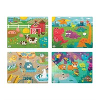 Chuckle & Roar 4pk of Tray Puzzles 72pc