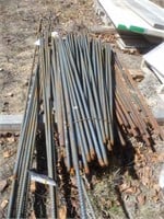 Pile of rebar 43" to 13 ft, 5/8" and 3/4"