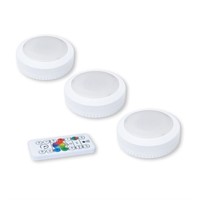 Ecolight White LED Puck Light Remote Control