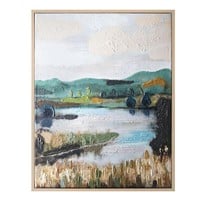Fine Art Canvas Abstract Landscape, 22X28 $550