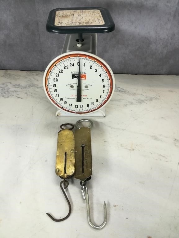 Utility Scale & (2) Spring Scales