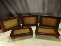 (5) Antique Shadow Boxes in Crate, Extra Backs