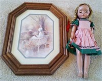 F - FRAMED ART & COLLECTIBLE DOLL (A77)