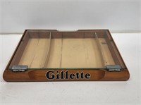 Early Gillette Razors Wooden Display Case