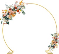7.2FT Gold Round Backdrop Stand