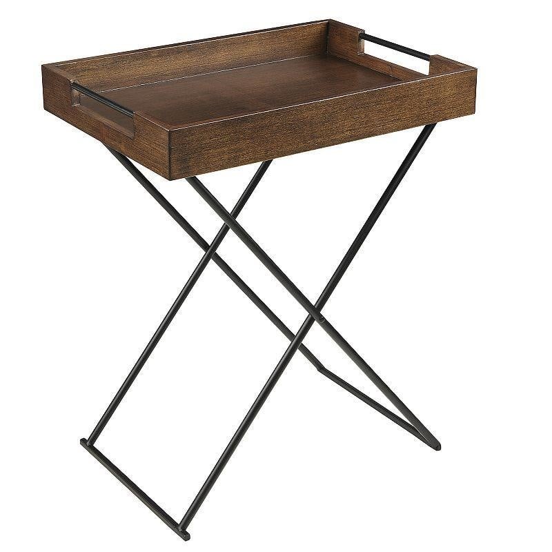 Madison Park Asher Tray Table, Brown $60