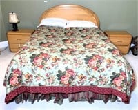 HPL Furn. Queen Honey Oak Bed