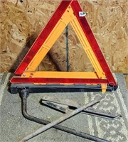 Safety Triangle and Tire Iron