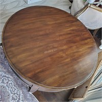 Round coffee table with 4 drawers -QQ