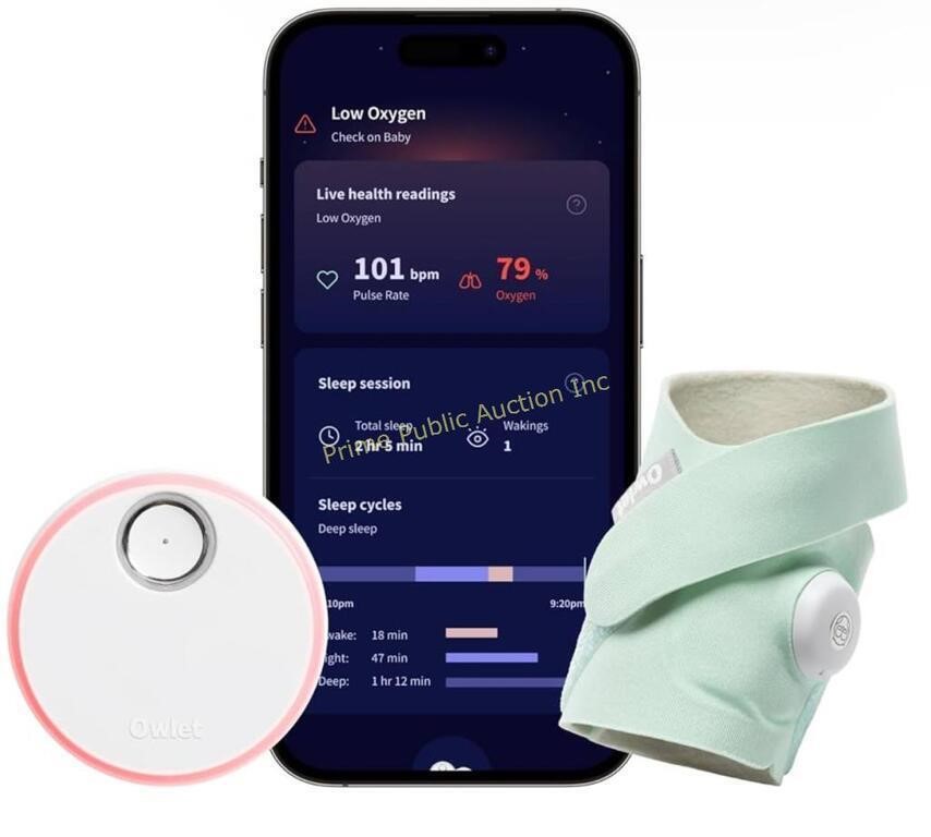 Owlet $303 Retail Dream Sock - FDA-Cleared Smart