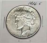 1926-S Peace Dollar Silver