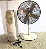DeLonghi Heater & Holmes Floor Fan