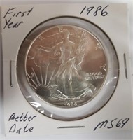 1986 Silver Eagle Dollar