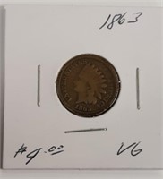 1863 Indian Head One Cent