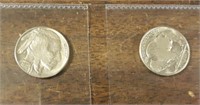 2 1935 BU Buffalo Nickels