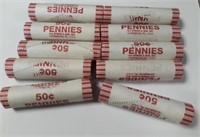 10 Roll Sealed Unsearched Wheat Cents