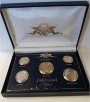 1999 24Kt Gold Plated Coin Set