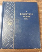 Roosevelt Dime Book with 25 Dimes 1964-1984