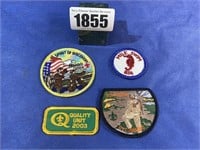 Scout Badges, BSA 90th, Mile Swim, Quality Unit