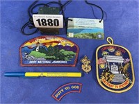Duty To God, BSA Pin, I.D. Badge w/Lanard, Pen