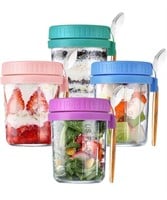 (new)Overnight Oats Containers with Lids and