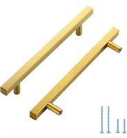 1 pack Gold Cabinet Pulls 6-3/10" Hole Centers