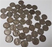 Bag of 45 Full Date Buffalo Nickels