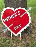 Mother's Day Wood Yard Art 30" x 30"