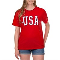 Spirit of America Women Graphic T-Shirt (Red XXL)
