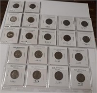 Lot of 20 Jefferson Nickels