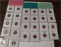 Lot Westward Nickels, Lincoln Cents,