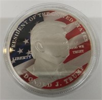 Donald J. Trump Challenge Coin-American Flag