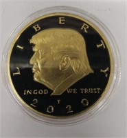Donald Trump Challenge Coin - Gold & Black
