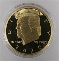 Donald Trump Challenge Coin - Gold Style