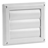 Imperial 4-inch White Louvered Vent Cap