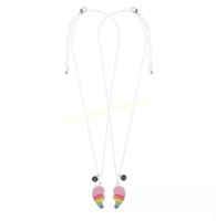 Elli by Capelli BFF Rainbow Heart Necklace Set