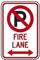 Wall Decor Metal Sign 8x12 Inches No Parking Fire