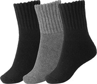 BomKinta Women Winter Solid Socks Thick Warm Wool