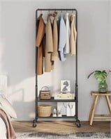 (new)Rolling Clothing Rack - Space-Saving Clothes